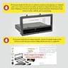 Scosche FD1327B Single DIN Stereo Dash Installation Kit with Storage Pocket