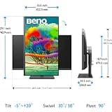 BenQ PD3205U 32-Inch 4K UHD Mac-Ready Designer Monitor with 90W USB-C Power
