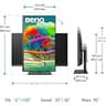 BenQ PD3205U 32-Inch 4K UHD Mac-Ready Designer Monitor with 90W USB-C Power