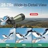 Gosky Flagship Upgraded Angled Spotting Scope with Tripod & Adapter, 25-75x80mm