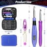 Counting Digital Crochet Kit with 22 Interchangeable Needles and 2-Level LED Output