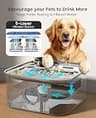 oneisall 10L Stainless Steel Automatic Dog Water Fountain for Large Dogs