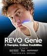 REVO Genie Depuffing Sculpting Facial Massager with Red, Blue, and Green Light Modes