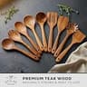 Zulay Kitchen 9-Piece Teak Wood Cooking Utensil Set in Premium Packaging