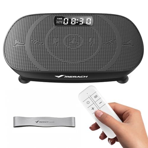 MERACH Curved Vibration Plate with LED Display and Real-Time Calorie Tracker