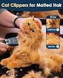 oneisall 2-Speed Cordless Cat Hair Clipper Kit with Guide Guards and Accessories