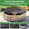 SIHAIAN 18-Foot Round Fabric Pool Cover with Built-In Automatic Drain System