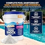 POOL SHARK 68% Cal-Hypo Pool Shock Granules, Non-Stabilized Formula, 50 lb Bucket