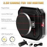 NeaLia 110-Degree Rotatable Magnetic Wireless Trailer Light Kit with IP67