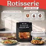 Gourmia 14-Quart All-in-One Air Fryer Oven with Rotisserie and Dehydrator