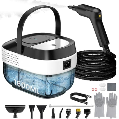 High-Power 2500W Pressurized Multi-Surface Steam Cleaner with 1.6L Capacity