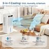 Ashihoti Windowless Evaporative Air Cooler With 20-Hour Continuous Runtime