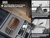 SYOKAMI 7-Piece High-Carbon Japanese Style Kitchen Knife Set with Magnetic Block