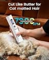 oneisall 3-in-1 Quiet Cat Clipper Kit with LCD Display and IPX7 Waterproof Body