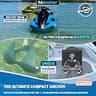 WavesRx TriAnchor 5-Pound Stainless Steel Compact Folding Anchor Kit for PWCs