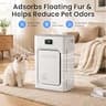 HEAPETS P358 Large Room Pet Air Purifier with Dual Intake and Odor Eliminator