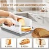 Kiss Core Adjustable Foldable Bread Slicer Guide with Plastic Crumb Tray