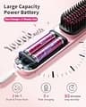 Bopcal Cordless Hair Straightener Brush 10000mAh Ionic Heated Comb