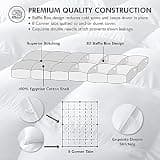 Luxurious King Size Baffle Box Goose Down & Waterfowl Feather Comforter, 58oz