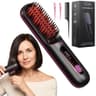 NUMOYA Flown Original Go Brush Pro Cordless Hair Straightener Brush Black