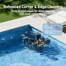 BUBLUE F10 Automatic Pool Skimmer Robot with Dual-Layer Filtration and Corner Boost