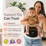 Tushbaby Original Hip Seat Baby Carrier with Ergonomic Memory Foam Seat