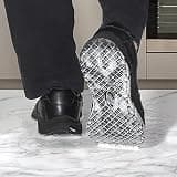 HISEA Men's Non Slip Water & Oil Resistant Leather Slip-On Chef Shoes