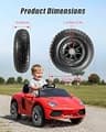 Alligator 12-Inch Pneumatic Rubber Replacement Tire 2-Pack for Ride-On Vehicles