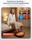 COMFIER Shiatsu Foot Massager with Fast Heat Kneading Rolling Compression
