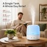 Clarston 2-Liter Cool Mist Ultrasonic Desk Humidifier with 360-Degree Adjustable Nozzle
