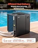 VEVOR 104,790 BTU High-Efficiency Full DC Inverter In-Ground Pool Heat Pump