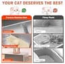 2-Pack XL High-Sided Stainless Steel Cat Litter Boxes with Overlapping Top Lids