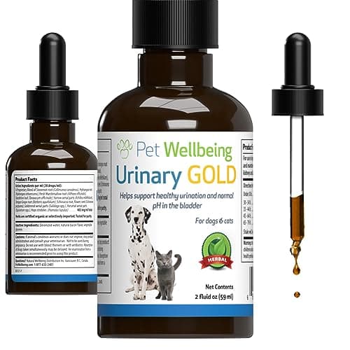 Pet Wellbeing Urinary Gold Liquid Herbal Supplement for Feline Bladder Health