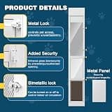 YGNNJY X-Large Sliding Glass Dog Door Insert with Integrated Mesh Screen