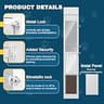 YGNNJY X-Large Sliding Glass Dog Door Insert with Integrated Mesh Screen