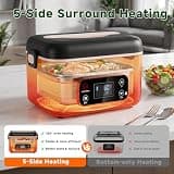 LIFEGETTER Cordless Electric Heated Lunch Box Featuring Smart Screen Lock