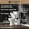 Macerating 4-Inlet Upflush Toilet System with Odor-Control AC Vent Design