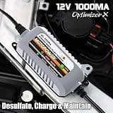 MOTOPOWER MP00205B 12V 1-Amp Automatic Trickle Charger with Pulse Repair Battery Recovery