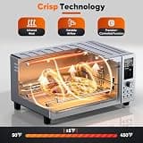 Nuwave Bravo Pro Countertop Convection Air Fryer Toaster Smart Oven Combo