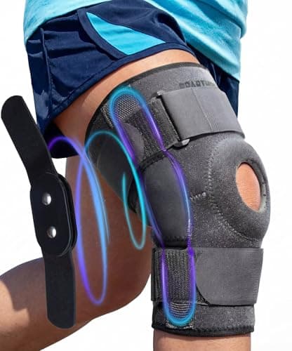 Sparthos Heavy-Duty Hinged Knee Brace with Dual Metal Side Stabilizers