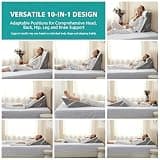 Bedluxe 3-Piece Orthopedic Bed Wedge Pillow Headboard Set for Recovery