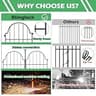 Blingluck 22-Inch No-Dig Metal Garden Fence Landscape Border for Taller Boundaries