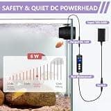 Hygger Lite Compact Aquarium Wave Maker Circulation Pump with Digital Display, 792 GPH