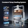 FOGATTI Indoor Natural Gas Tankless Water Heater 7.5 GPM 170,000 BTU