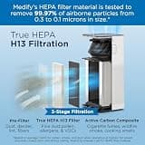 Medify MA-50 V3.0 True HEPA H13 Air Purifier with UV-C Light and 4-Sided Intake