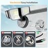 Onforu 90W Ultra Bright 4-Head LED Security Flood Light, 10000 Lumens IP66 Waterproof