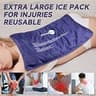 AiricePac Extra Large 11x20-inch Flexible Gel Ice Pack with Soft Plush Cover