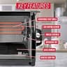 Ronco Modern Large Capacity 12-Pound Mechanical Countertop Rotisserie Oven