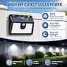 Super Bright Waterproof Solar Motion Sensor Outdoor Security Lights, 6-Pack