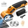 Mdeinu 3000mAh Cordless Cardboard Cutter with Metal Safety Blade Guard